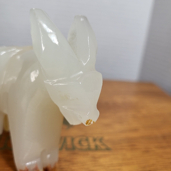 Vintage Carved Stone Onyx Donkey Burro - Picture 7 of 14